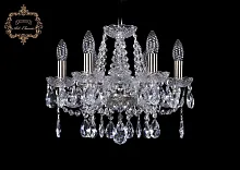 Люстра подвесная хрустальная 11.12.6.141.Br.Sp Богемиа Арт Классик прозрачная на 6 ламп, основание бронзовое в стиле классический Люстра подвесная хрустальная 11.12.6.141.Br.Sp Богемиа Арт Классик прозрачная на 6 ламп, основание бронзовое в стиле классический